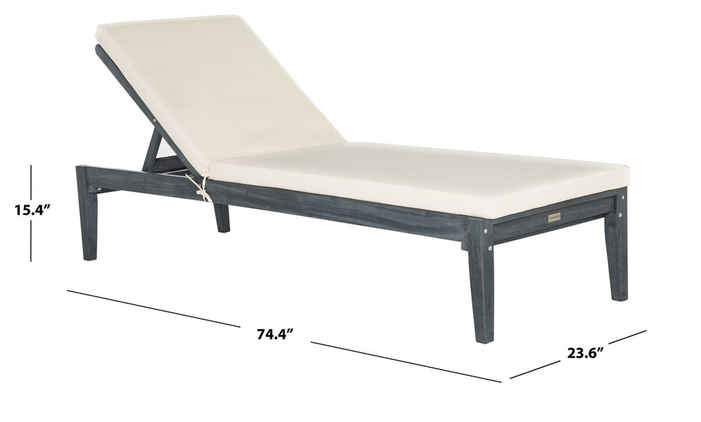 Safavieh Azusa Sunlounger - Ash Grey/Beige