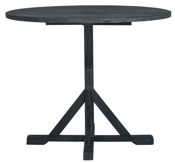 Safavieh Arcata Round Table - Dark Slate Grey