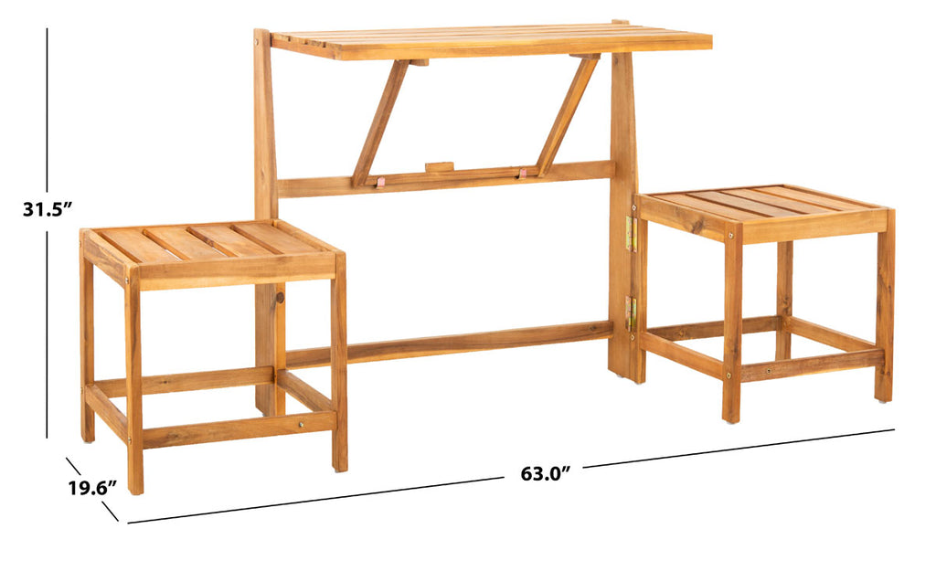 Safavieh Belamy Transformer Bench - Natural