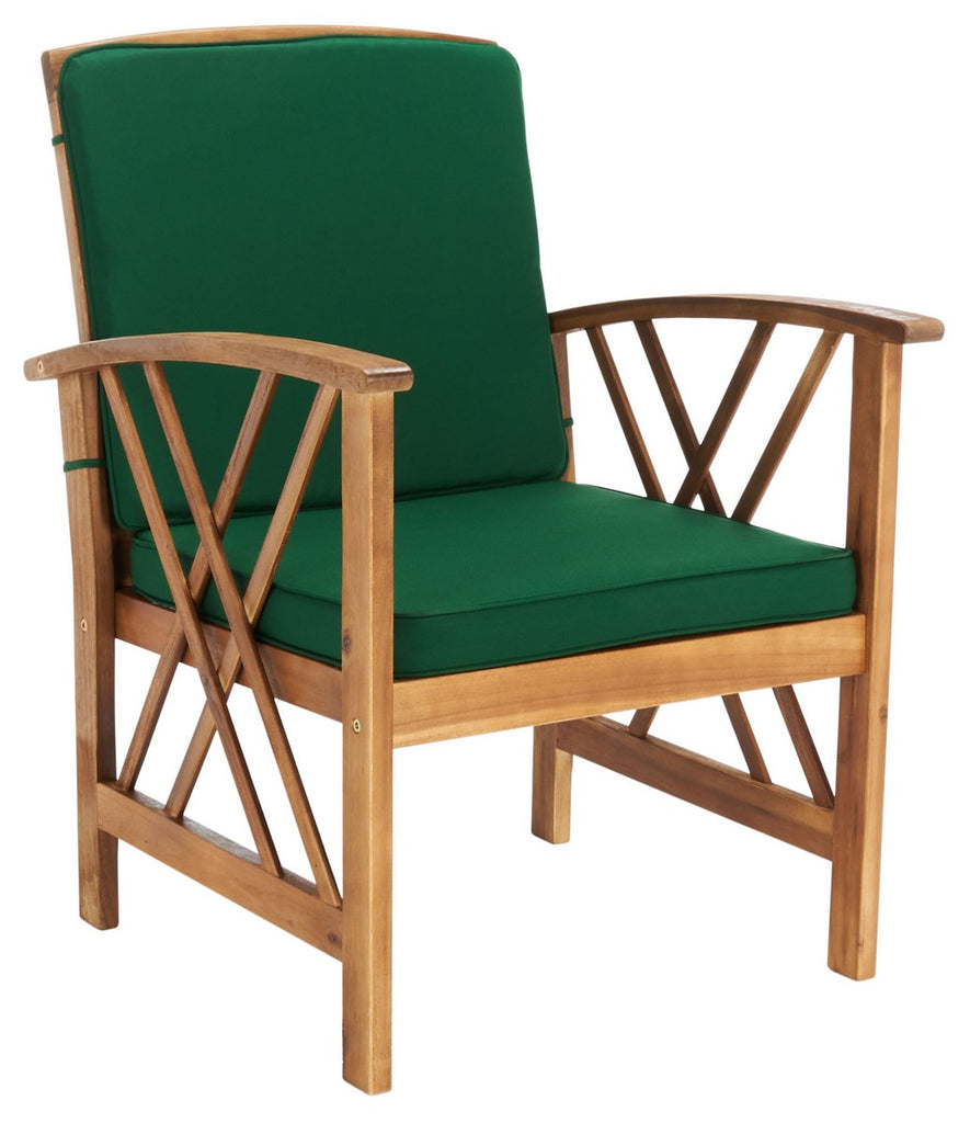 Safavieh Fontana 4 Piece Outdoor Set - Natural / Green