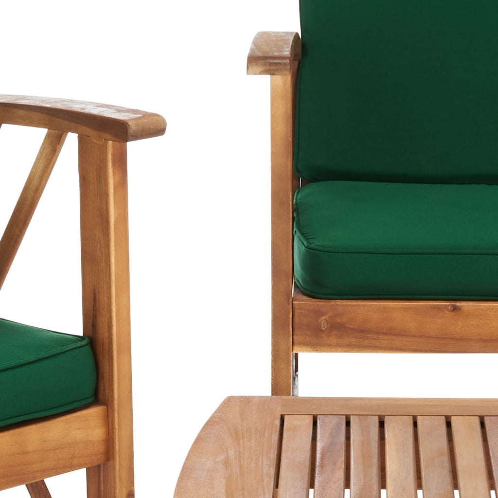 Safavieh Fontana 4 Piece Outdoor Set - Natural / Green