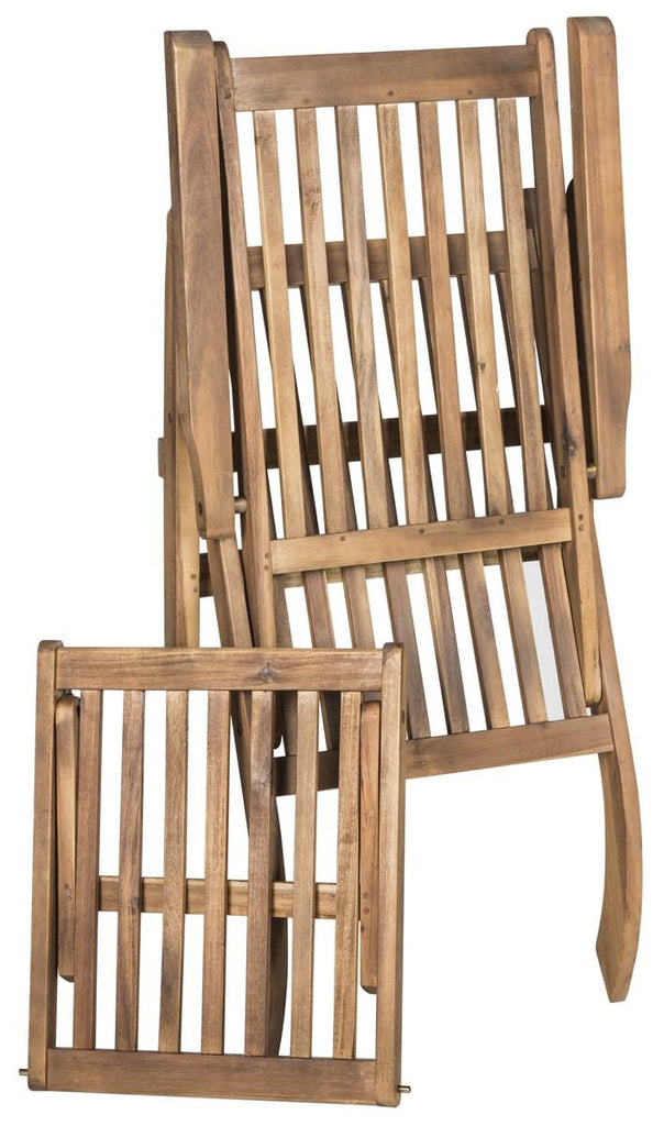 Safavieh Palmdale Lounge Chair - Natural/Navy