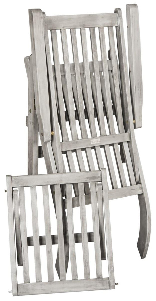 Safavieh Palmdale Lounge Chair - Grey / Navy