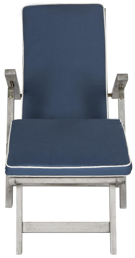 Safavieh Palmdale Lounge Chair - Grey / Navy