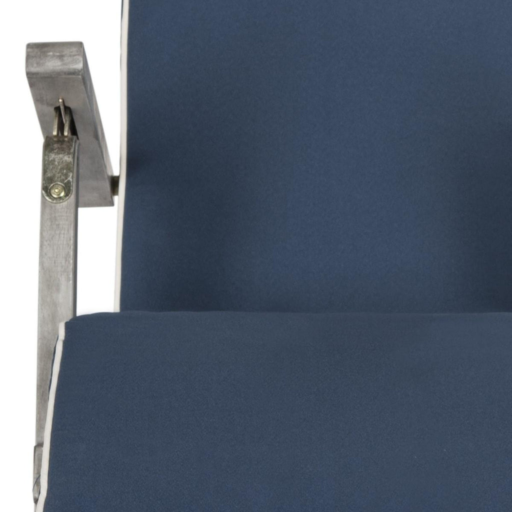 Safavieh Palmdale Lounge Chair - Grey / Navy