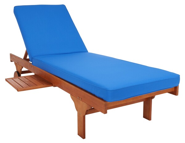 Safavieh Newport Lounge Chair - Natural / Blue