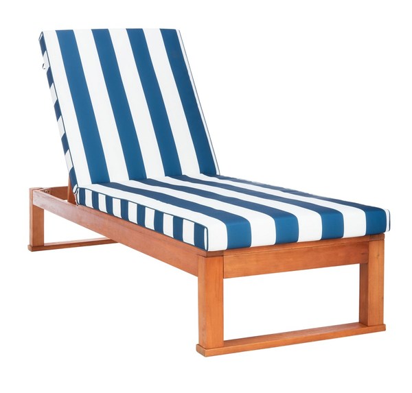 Safavieh Solano Sunlounger - Natural/Navy