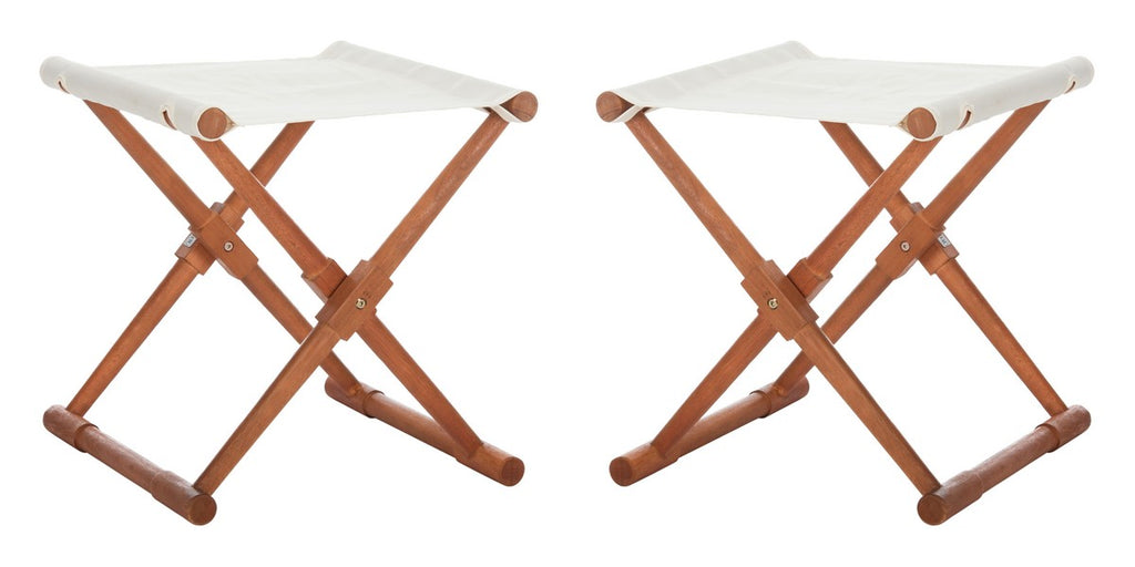 Safavieh Breanne Stool - Beige/Natural (Set of 2)