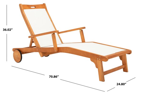 Safavieh Kamson Sunlounger - Natural/Beige