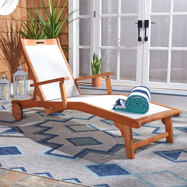 Safavieh Kamson Sunlounger - Natural/Beige