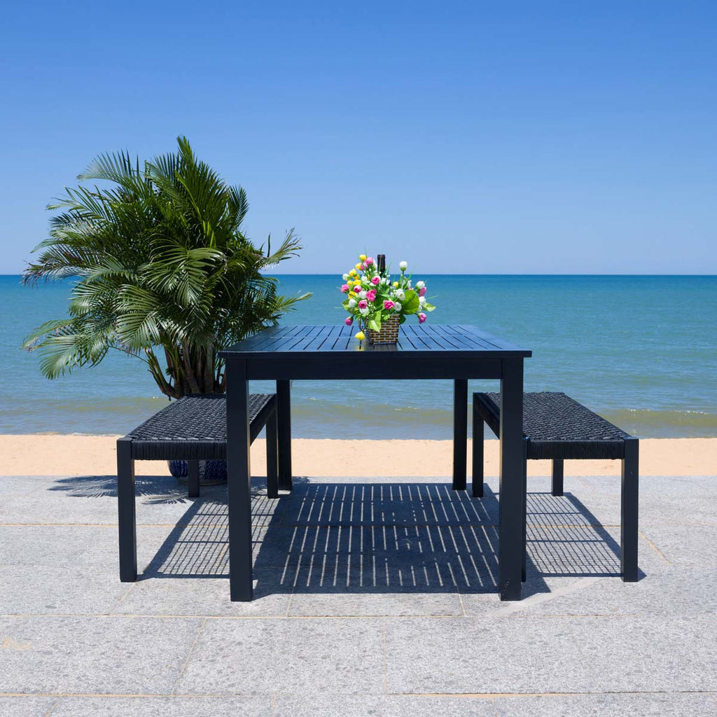 Safavieh Aquina Dining Set - Black