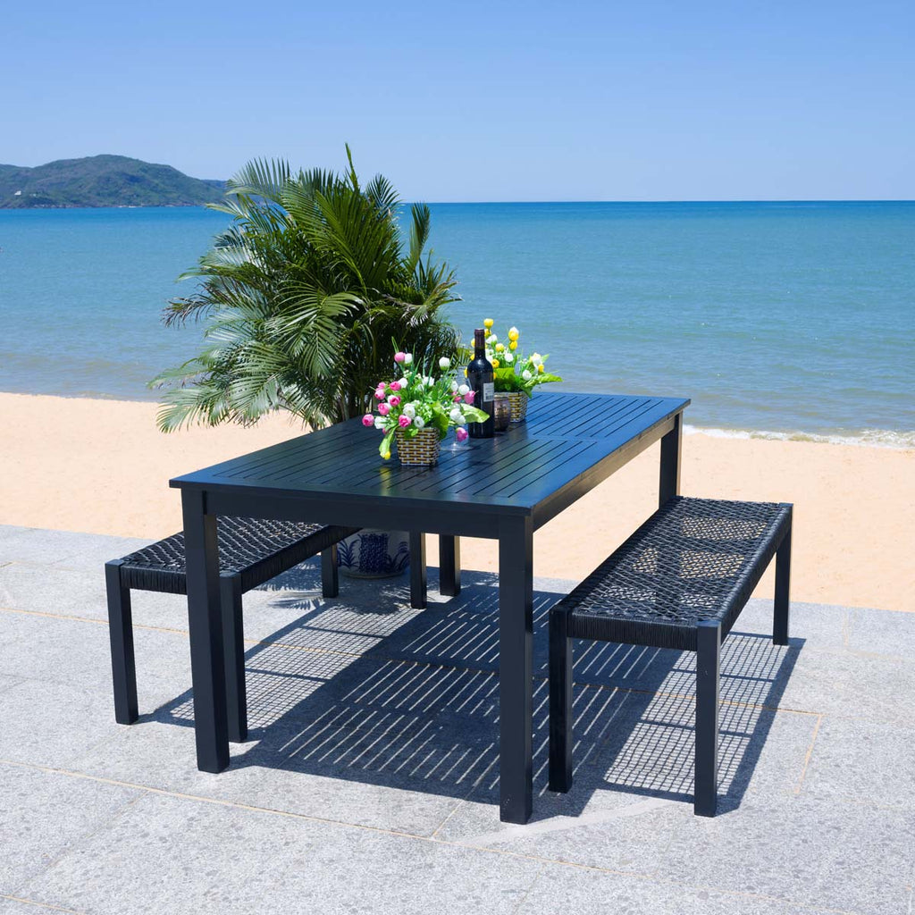 Safavieh Aquina Dining Set - Black