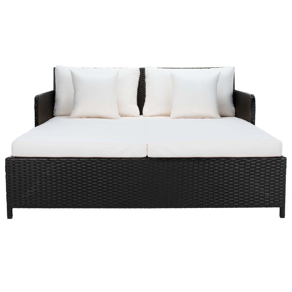 Safavieh Cadeo Daybed - Black/White Cushion