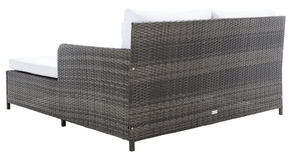 Safavieh Cadeo Daybed - Grey Brown / White