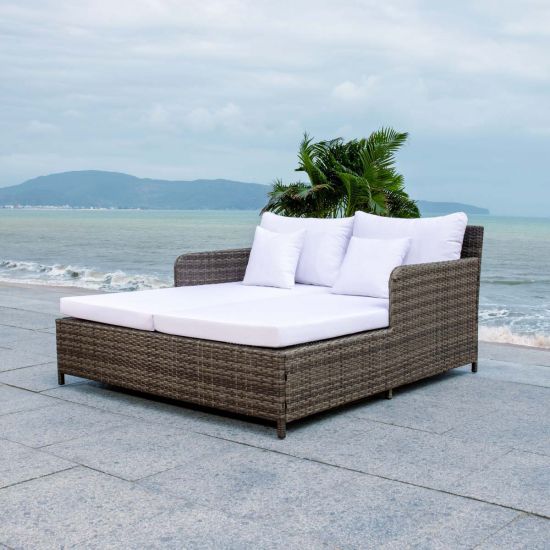 Safavieh Cadeo Daybed - Grey Brown / White