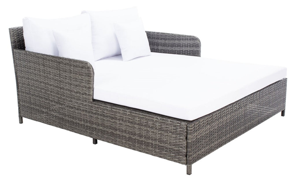 Safavieh Cadeo Daybed - Grey Brown / White