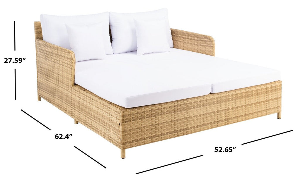 Safavieh Cadeo Daybed - Natural / White