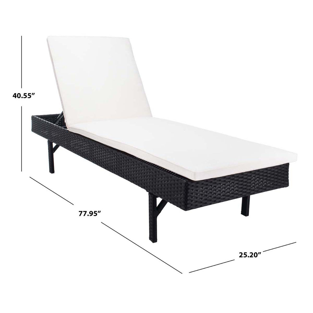 Safavieh Cam Sunlounger - Black