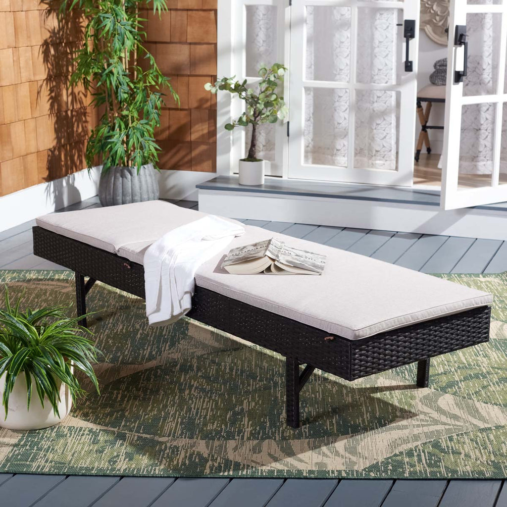 Safavieh Cam Sunlounger - Black