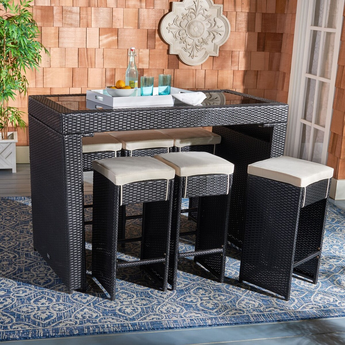 Safavieh outdoor living store horus dining set