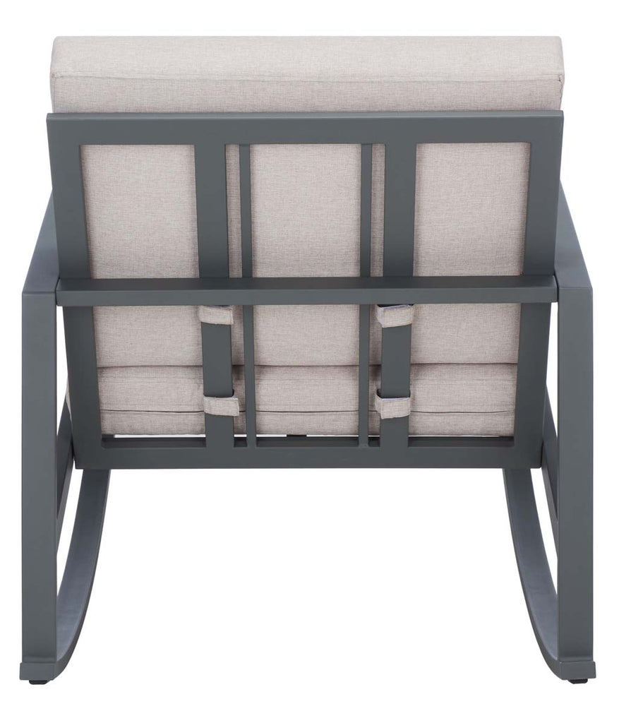 Safavieh Cantor Rocking Chair - Grey/Light Grey Cushion