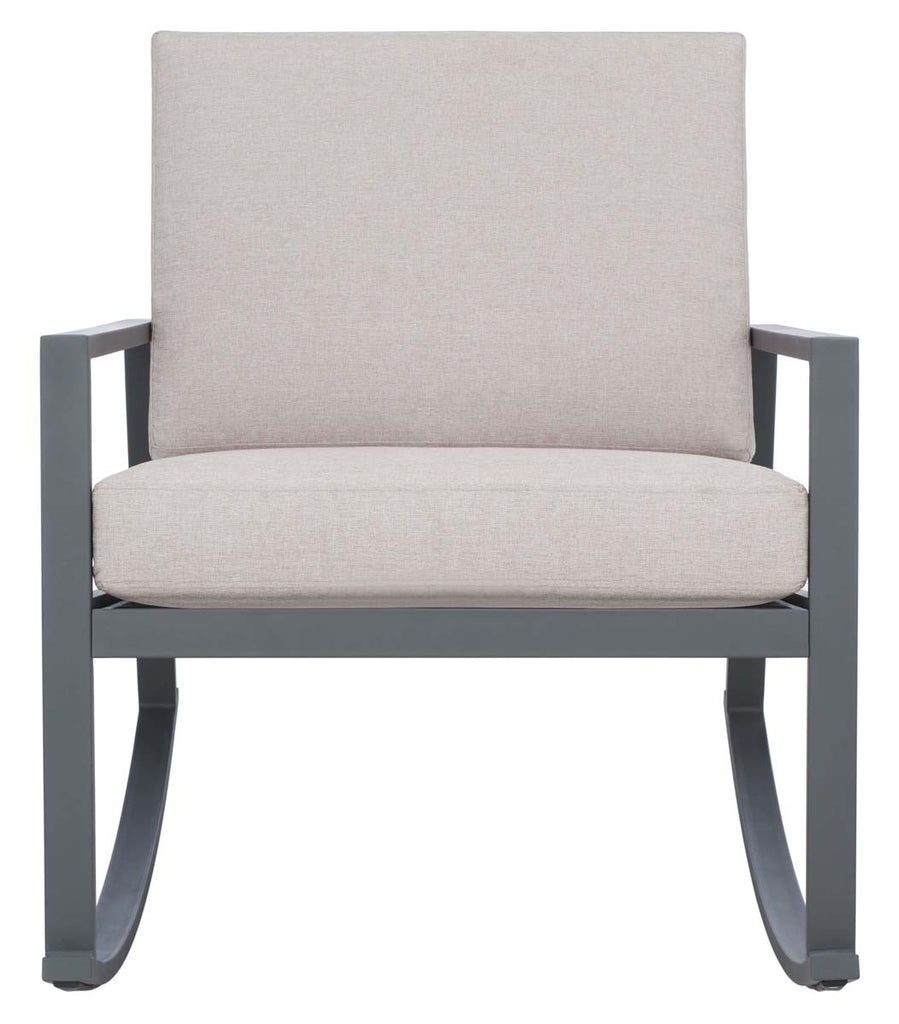 Safavieh Cantor Rocking Chair - Grey/Light Grey Cushion