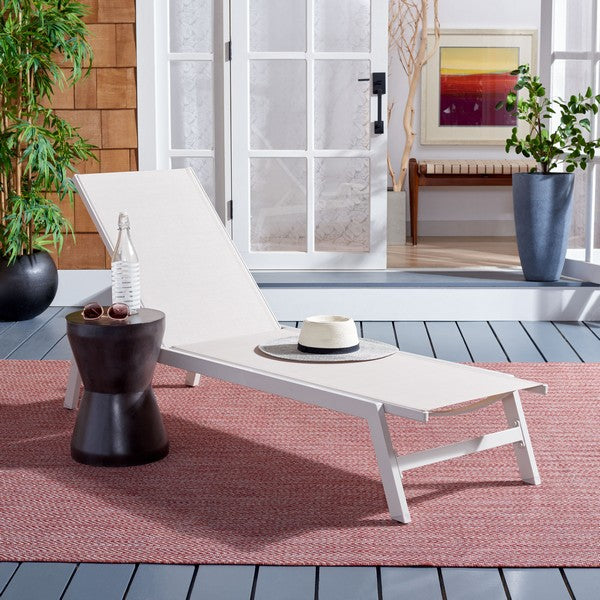 Safavieh Fionne Sunlounger - Silver / Beige