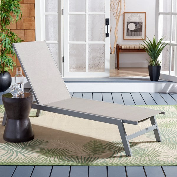 Safavieh Fionne Sunlounger - Silver / Grey