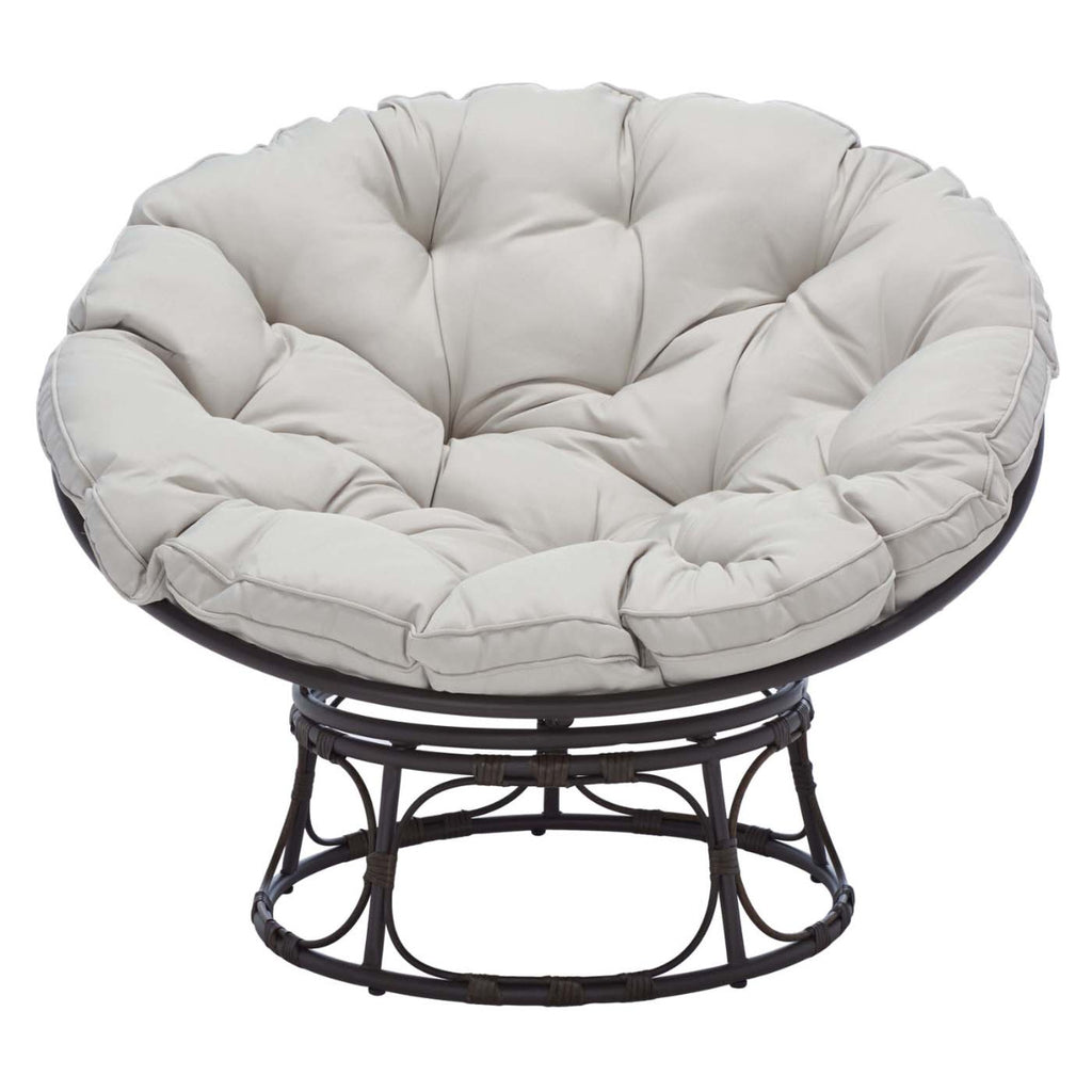 Safavieh Kiraya Papasan Chair - Brown / Grey