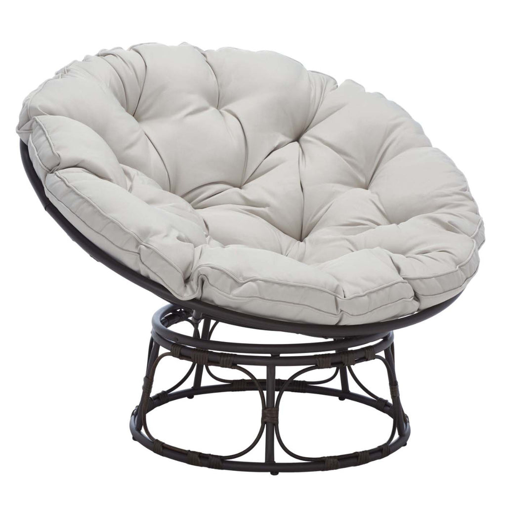 Safavieh Kiraya Papasan Chair - Brown / Grey