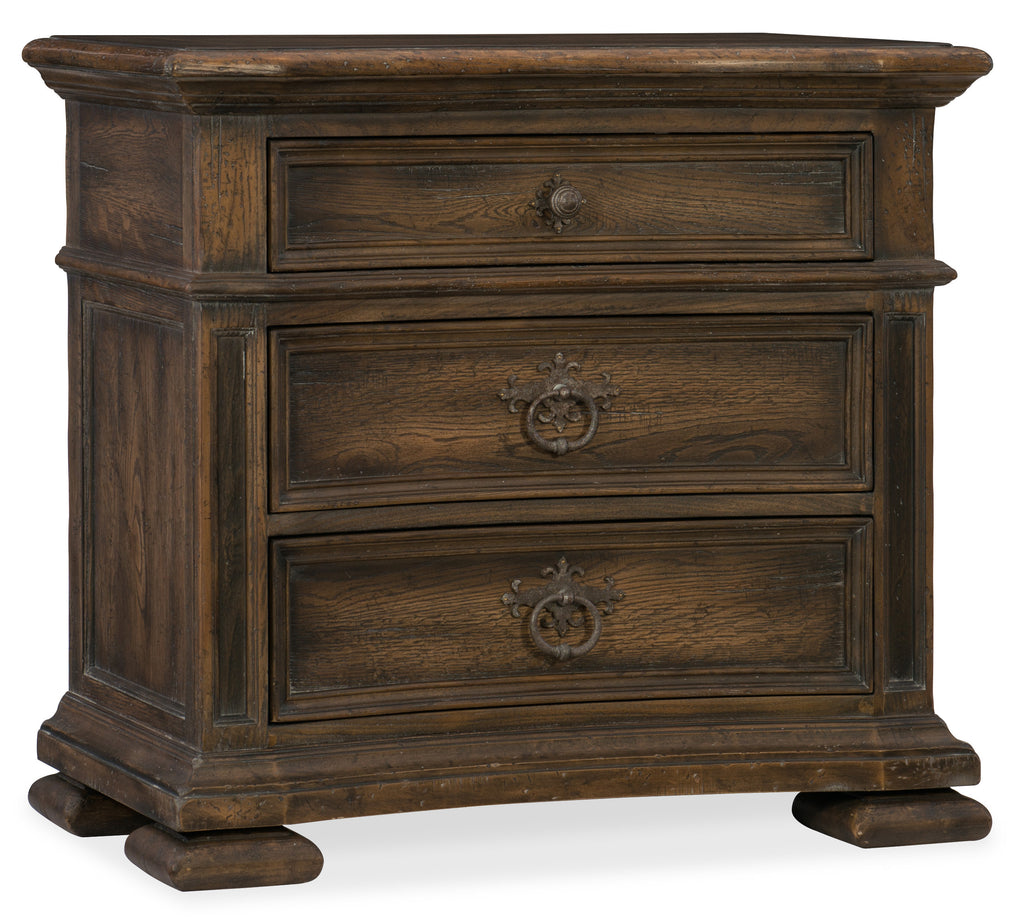 Elmendorf Three-Drawer Nightstand | Hooker Furniture - 5960-90016-MULTI