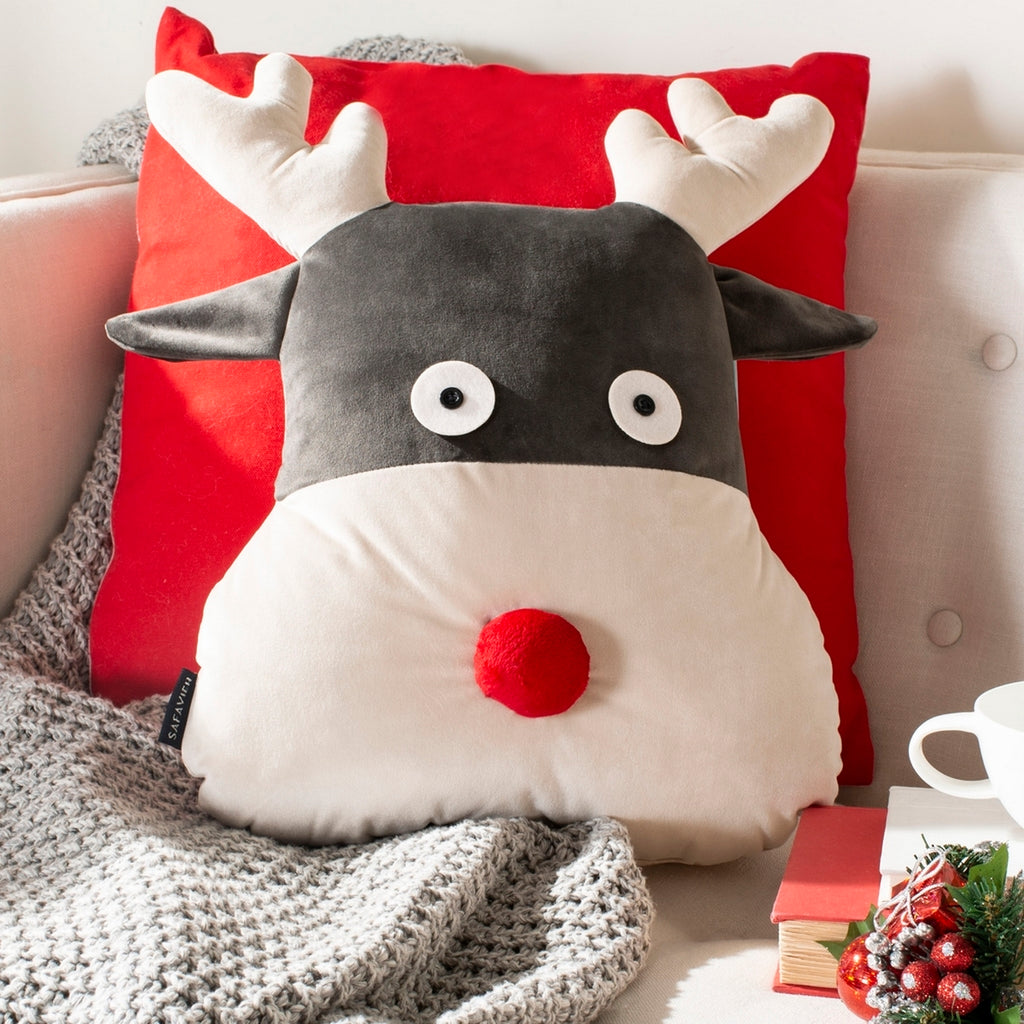 Safavieh Reno Reindeer Pillow - Multi