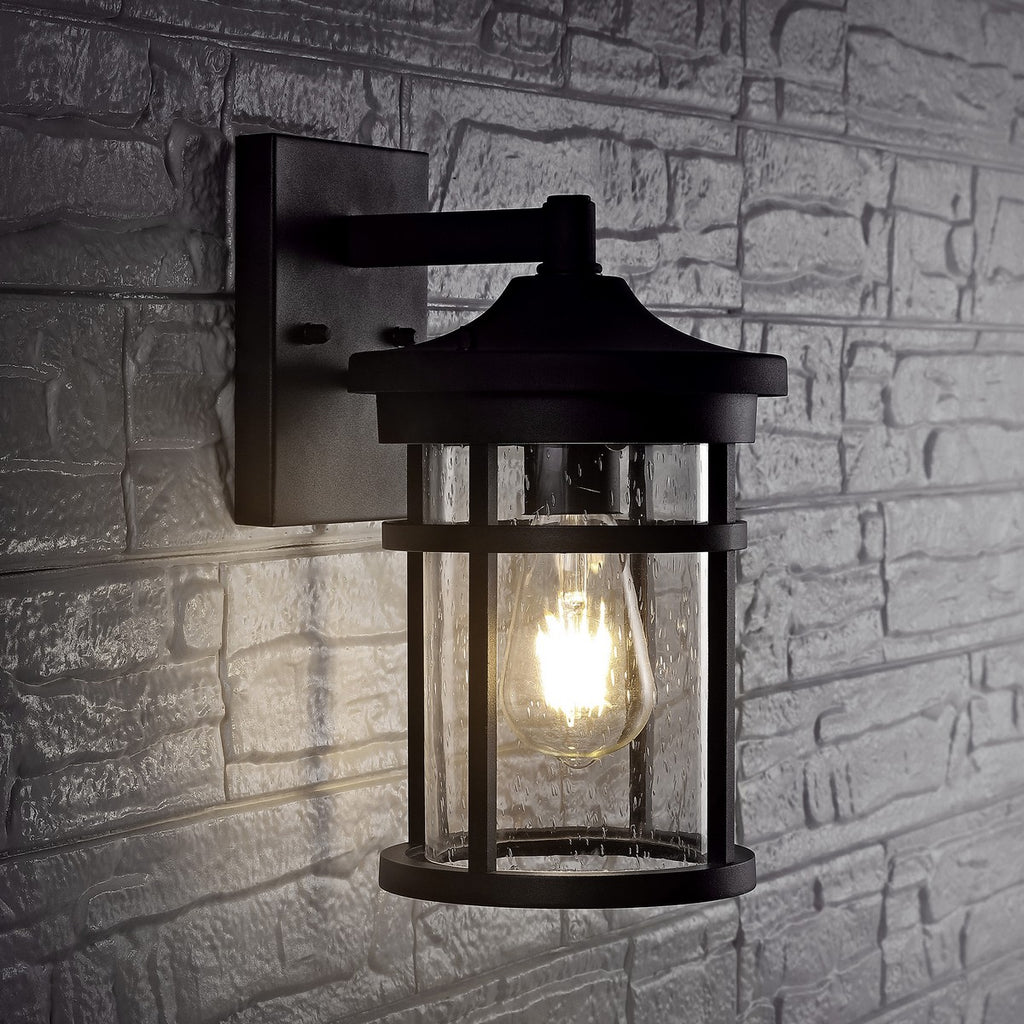 Safavieh Senta Outdoor Wall Lantern-Black