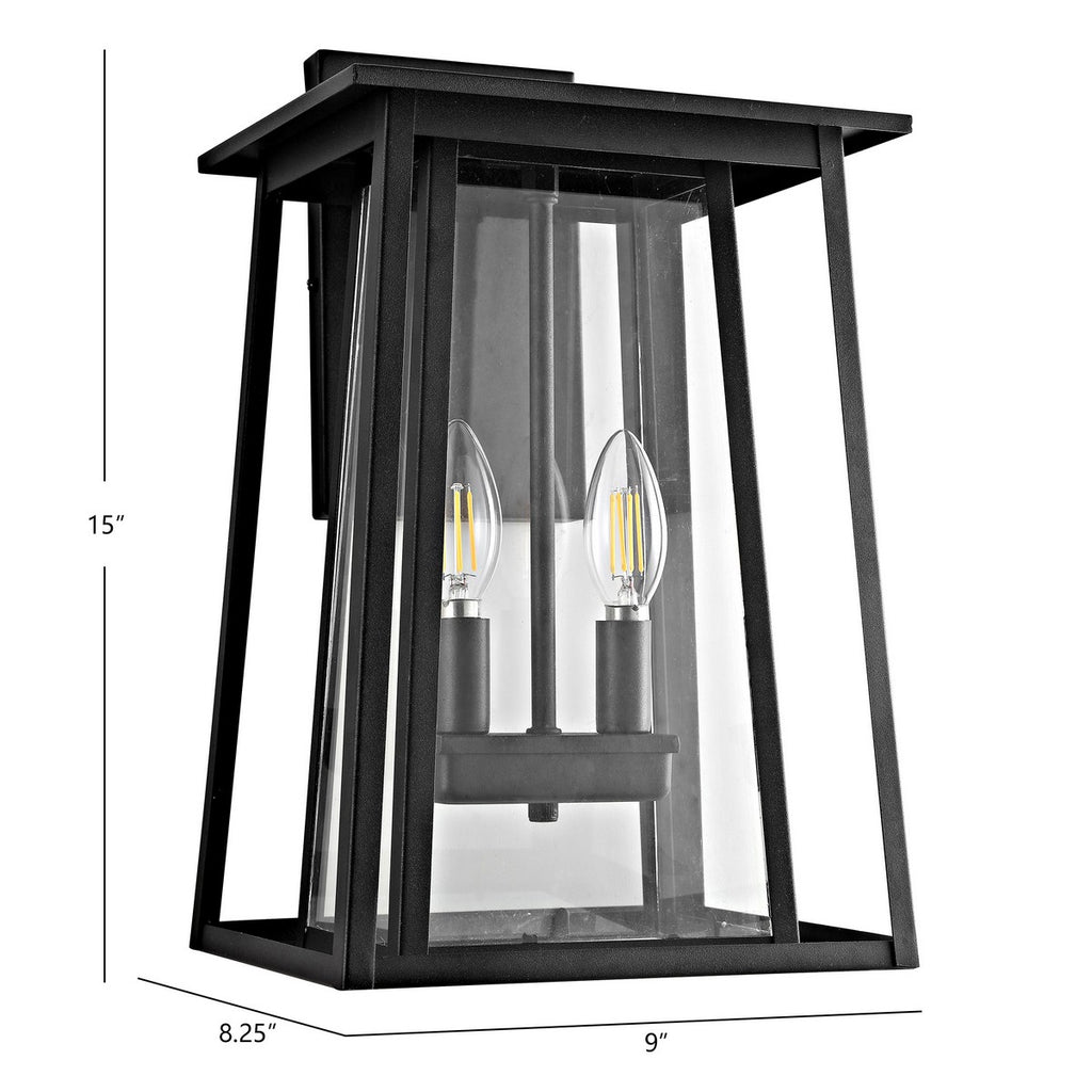 Safavieh Velza Outdoor Wall Lantern-Black