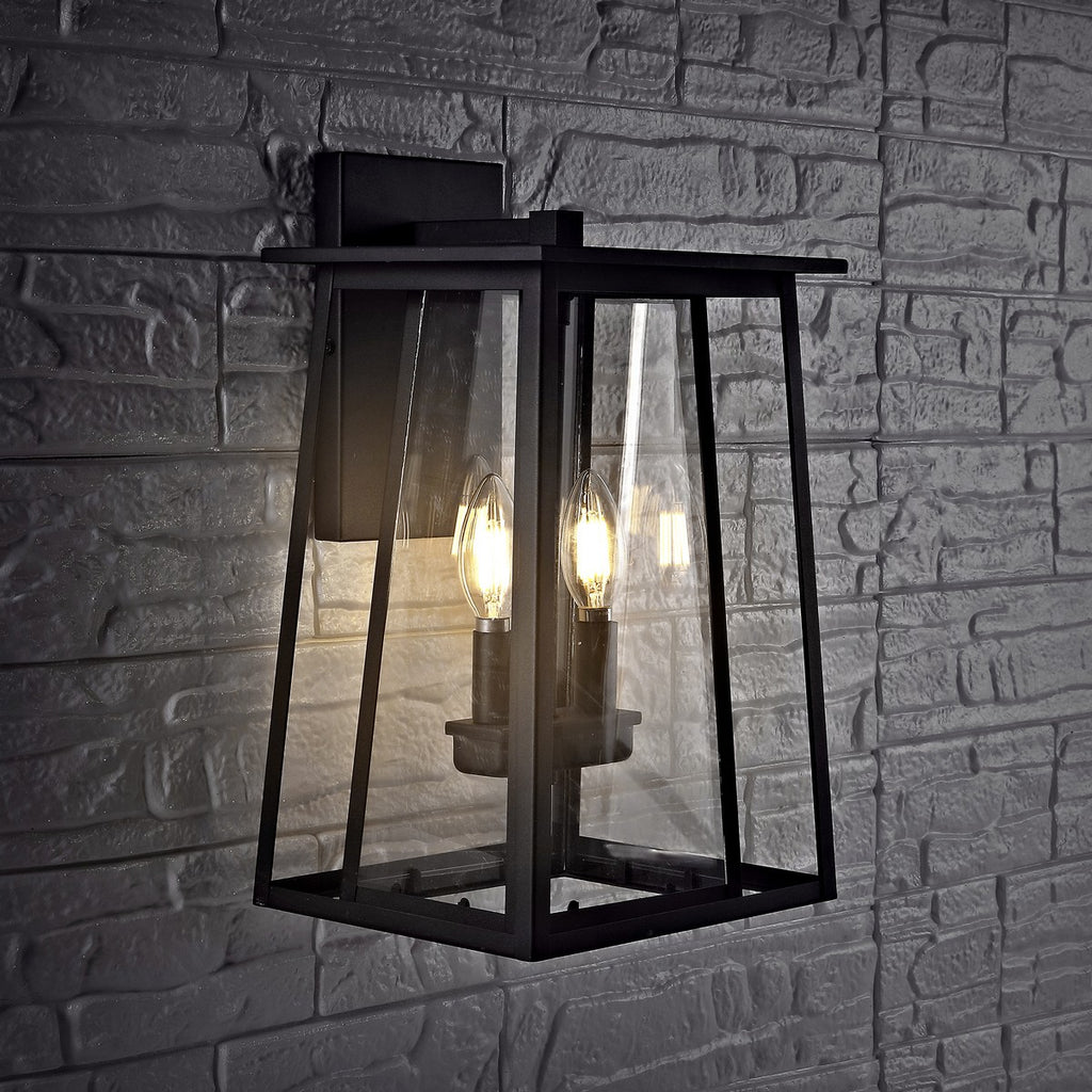 Safavieh Velza Outdoor Wall Lantern-Black