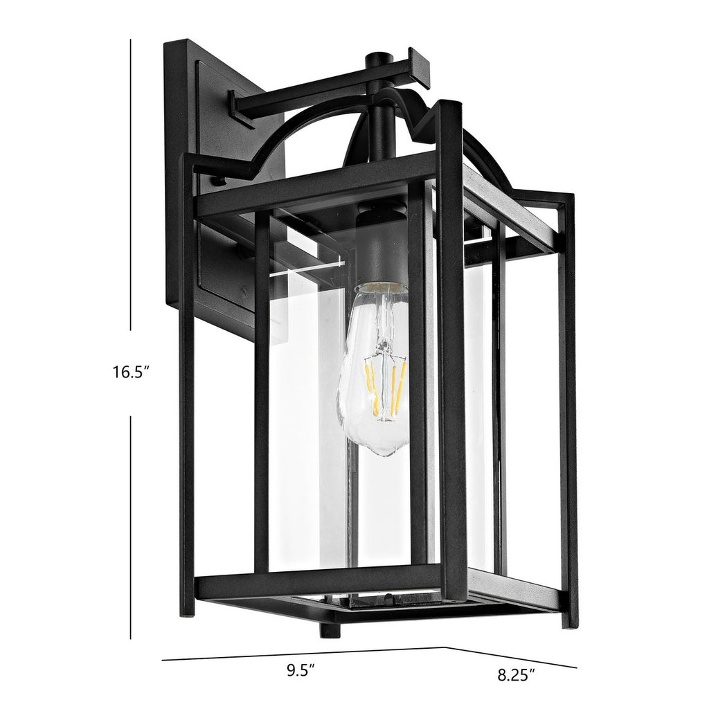 Safavieh Portar Outdoor Wall Lantern-Black