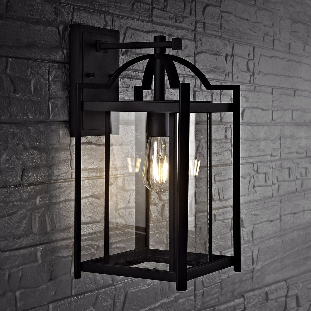 Safavieh Portar Outdoor Wall Lantern-Black