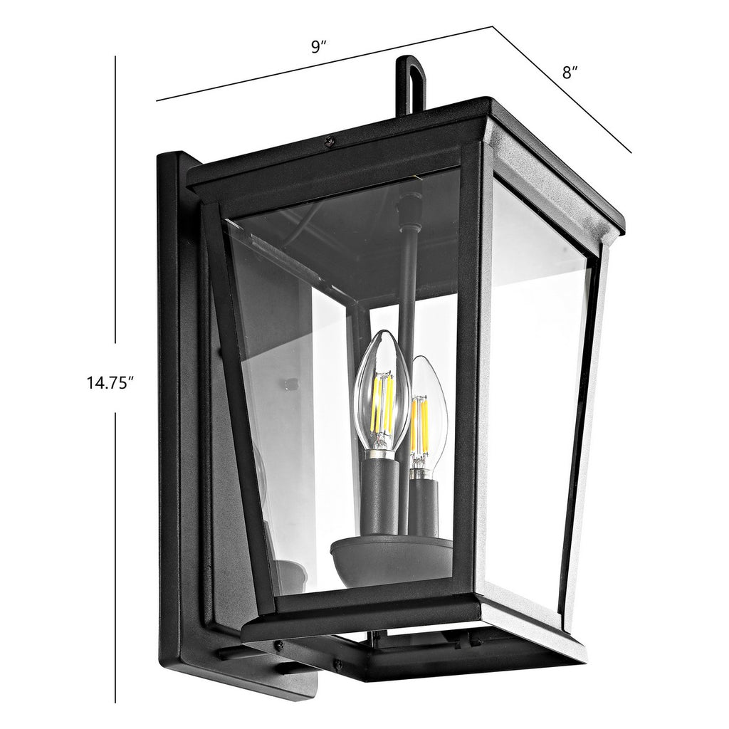 Safavieh Morla Outdoor Wall Lantern-Black