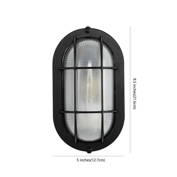 Safavieh Elora Outdoor Wall Sconce - Black (Set of 2)