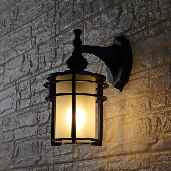 Safavieh Adisyn Outdoor Wall Sconce - Black (Set of 2)