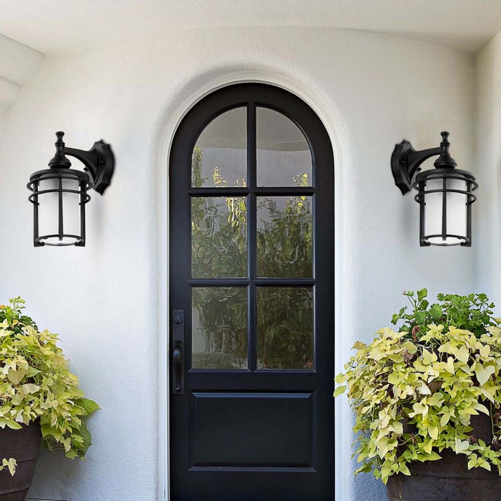 Safavieh Adisyn Outdoor Wall Sconce - Black (Set of 2)