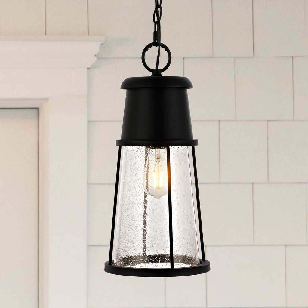 Safavieh Laela Outdoor Pendant/Black - Black