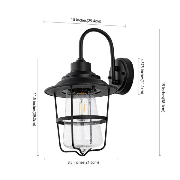 Safavieh Penber Outdoor Wall Sconce - Black