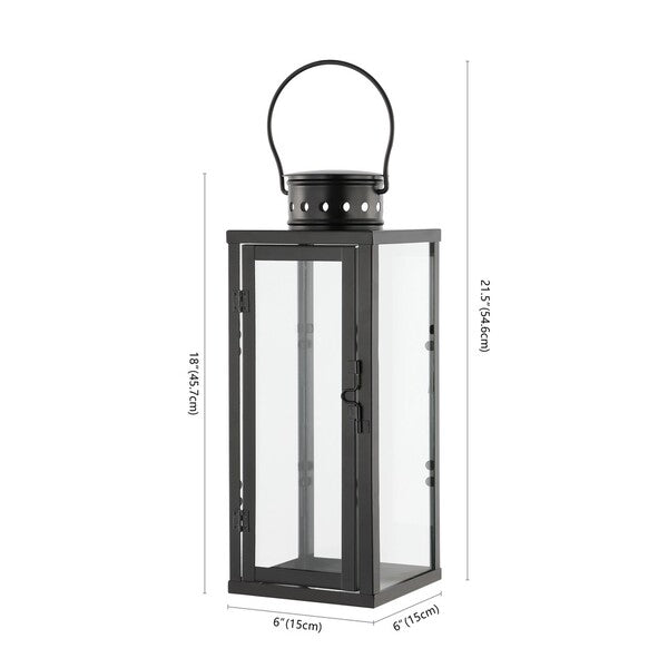 Safavieh Lorient Outdoor Lantern - Black (Set of 2)