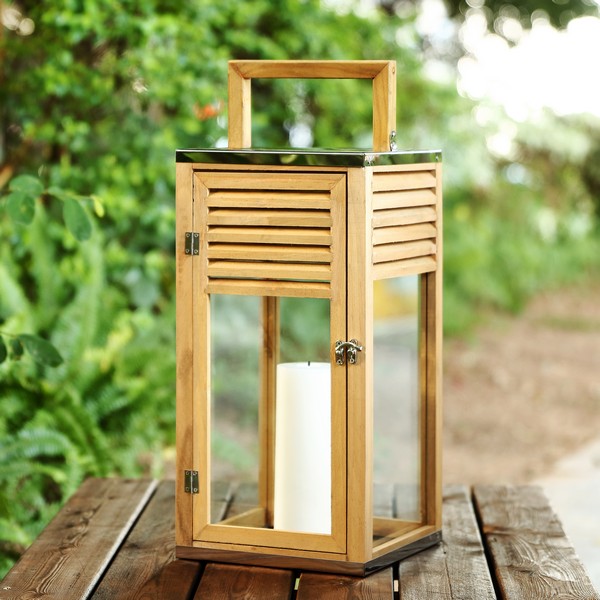 Safavieh Alenna Outdoor Lantern - Brown