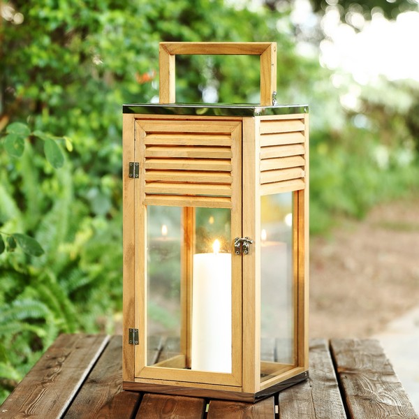 Safavieh Alenna Outdoor Lantern - Brown