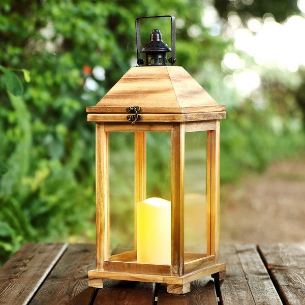 Safavieh Elida Outdoor Lantern - Brown