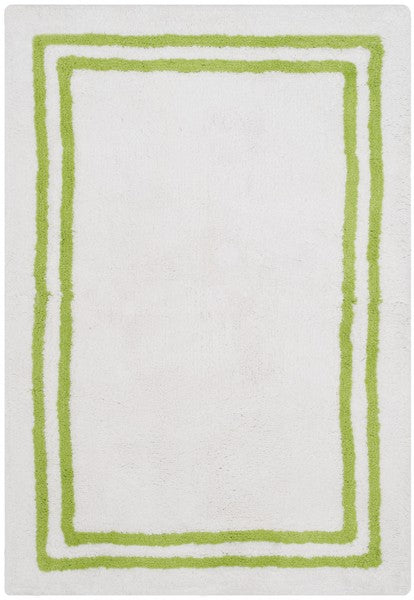 Safavieh Candy Stripes Tufted Plush Bathmat-Light Green (Set of 2)