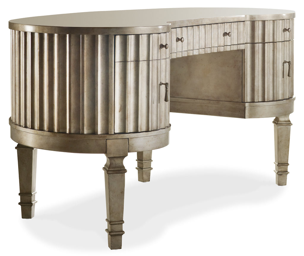 Melange Fluted Kidney Desk | Hooker Furniture - 638-10006