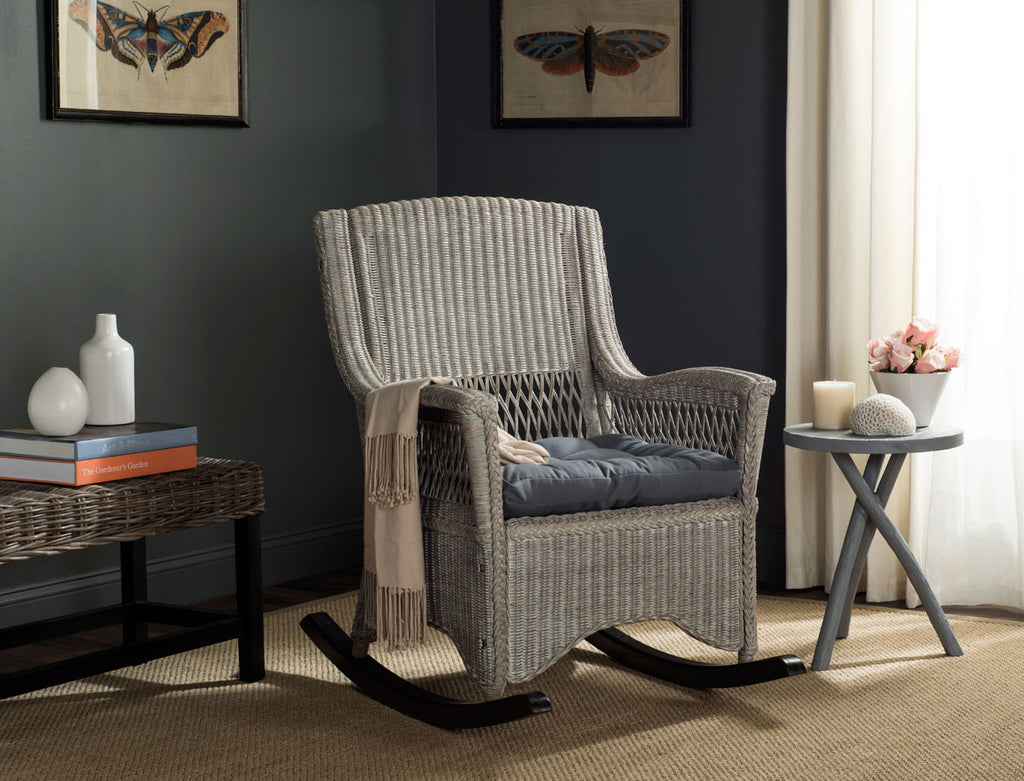 Safavieh Aria Rocking Chair - Antique / Grey